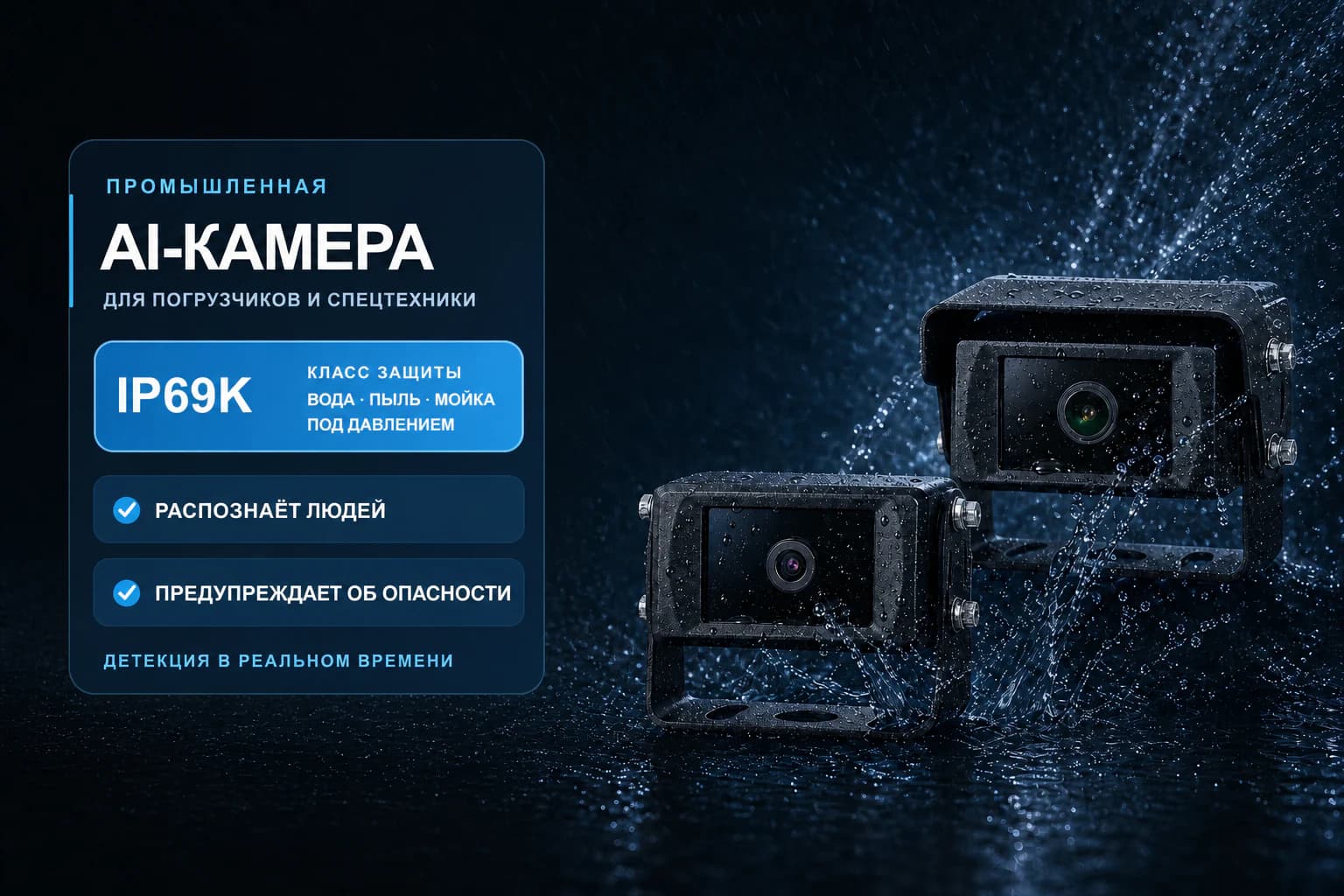 Промышленные AI-камеры с классом защиты IP69K