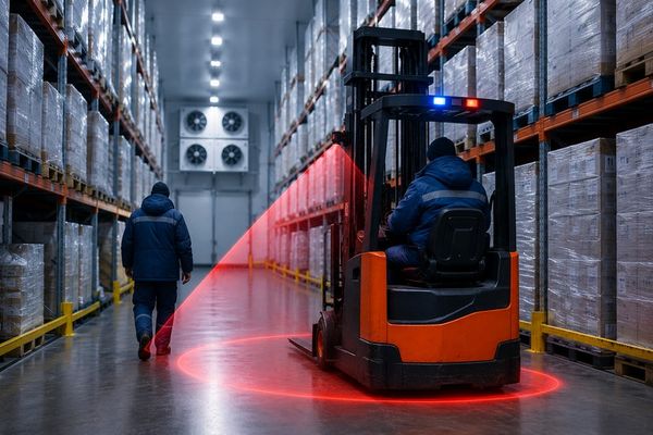 AI-камера для холодильного склада: предотвращение наезда на персонал и контроль опасных зон